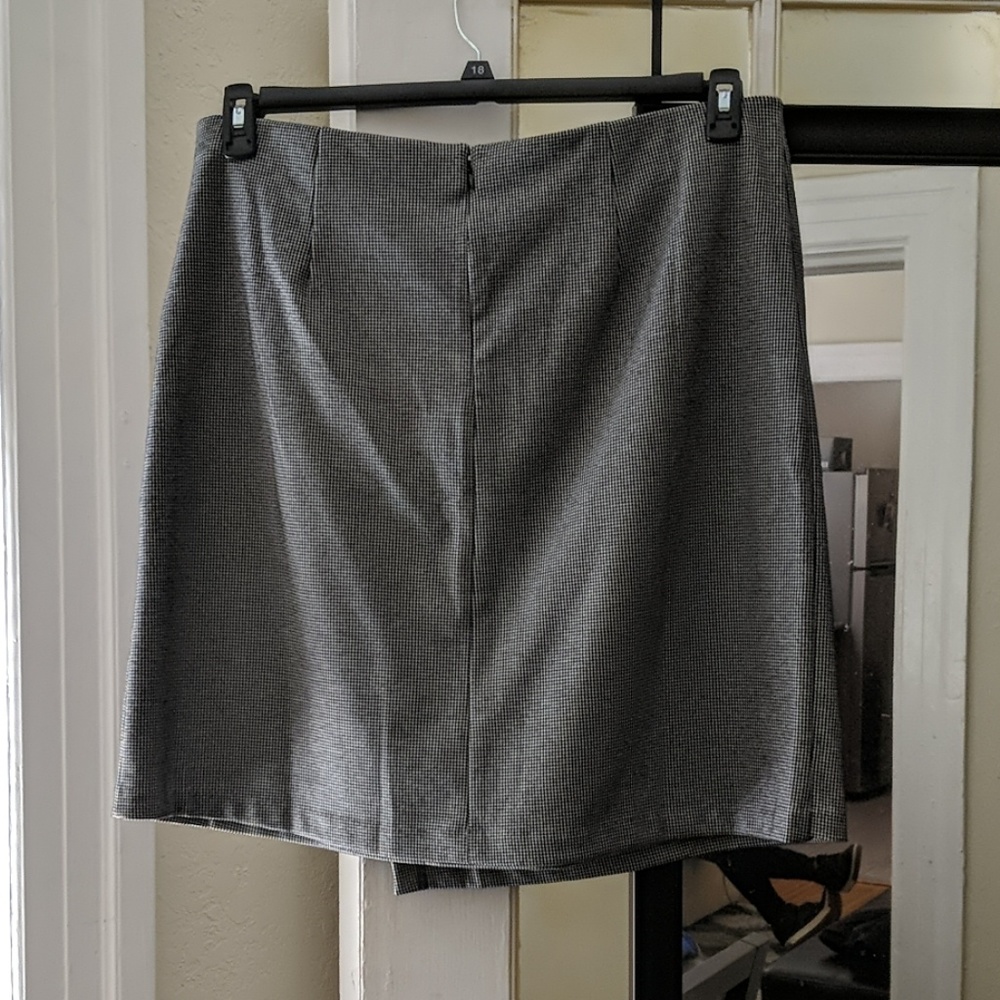 ANN TAYLOR Houndstooth fau wrap skirt - Soooo Profesh 📌 - Picture 3 of 3